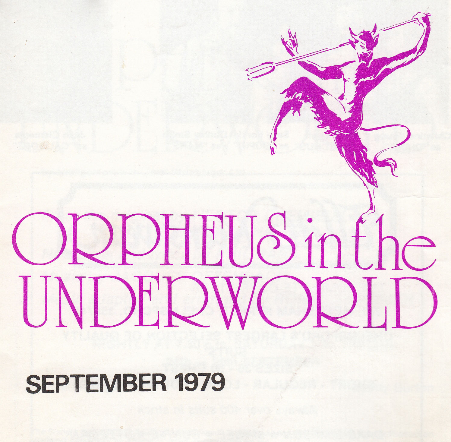 Orpheus in the Underworld